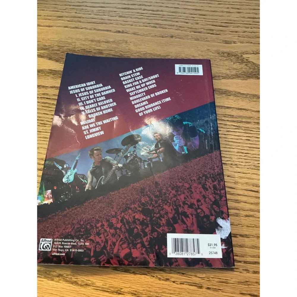 Green Day Bullet in a Bible‎ Authentic Guitar Tab Songbook